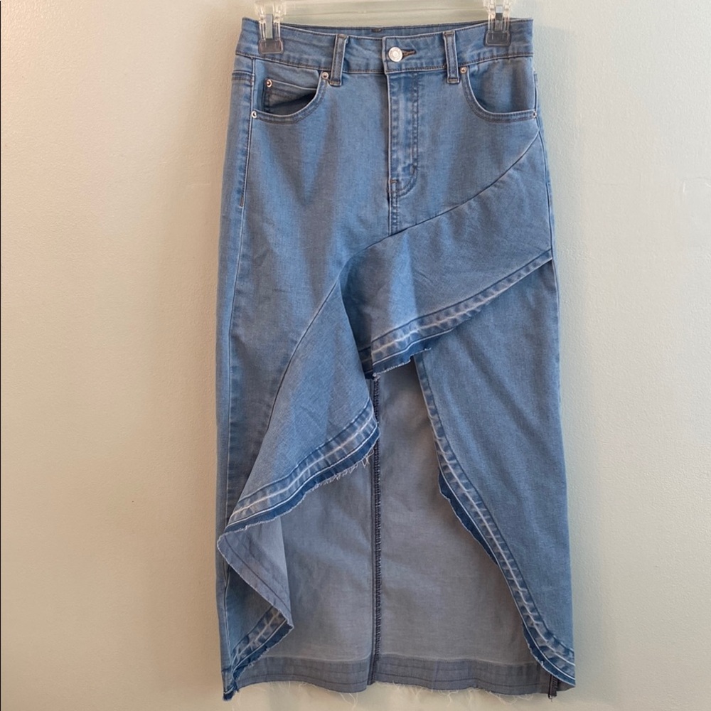 Litz Denim Blue Women's Skirt